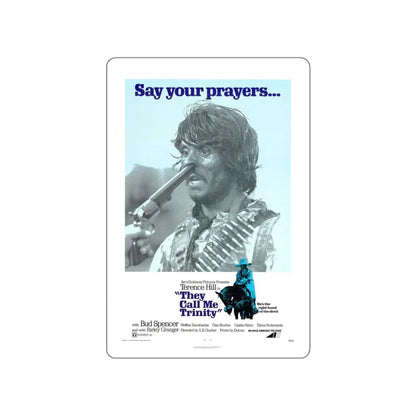 THEY CALL ME TRINITY 1970 Movie Poster STICKER Vinyl Die-Cut Decal 6 Inch - The Sticker Space