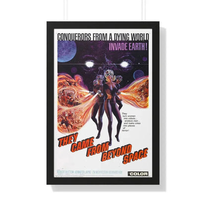 THEY CAME FROM BEYOND SPACE 1967 - Framed Movie Poster 20" x 30" Black - The Sticker Space