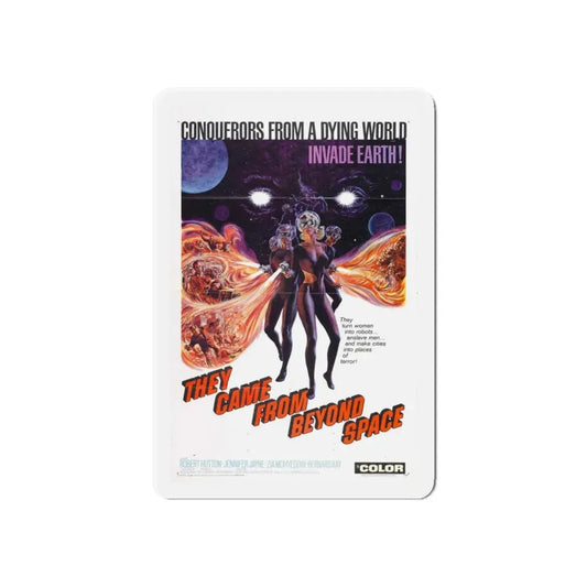 THEY CAME FROM BEYOND SPACE 1967 Movie Poster - Refrigerator Magnet 6 Inch - The Sticker Space