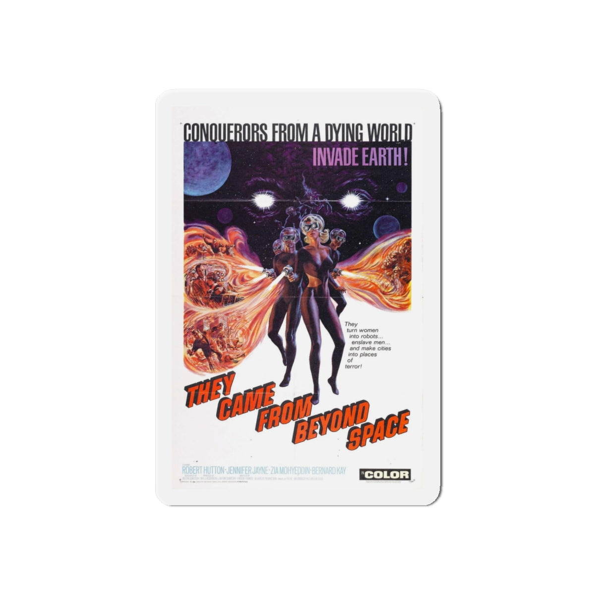 THEY CAME FROM BEYOND SPACE 1967 Movie Poster - Refrigerator Magnet