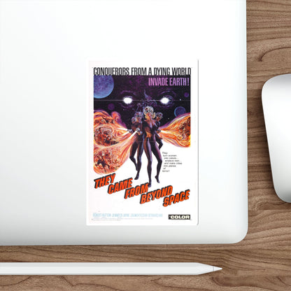 THEY CAME FROM BEYOND SPACE 1967 Movie Poster STICKER Vinyl Die-Cut Decal-The Sticker Space