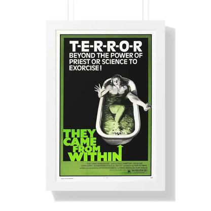 THEY CAME FROM WITHIN (SHIVERS, THE PARASITE MURDERS) 1975 - Framed Movie Poster 16″ x 24″ White - The Sticker Space