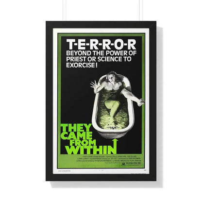 THEY CAME FROM WITHIN (SHIVERS, THE PARASITE MURDERS) 1975 - Framed Movie Poster 20" x 30" Black - The Sticker Space
