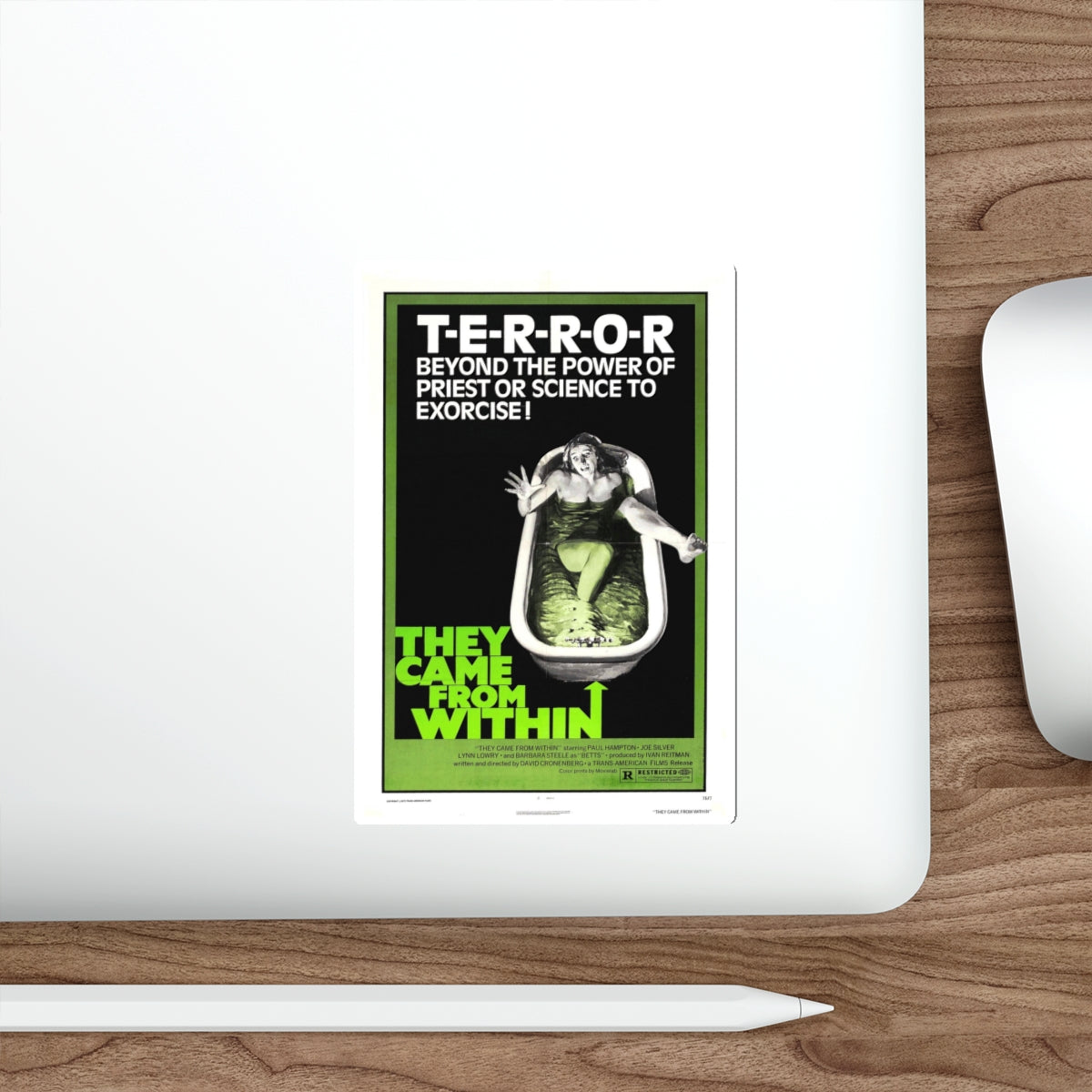 THEY CAME FROM WITHIN (SHIVERS, THE PARASITE MURDERS) 1975 Movie Poster STICKER Vinyl Die-Cut Decal-The Sticker Space