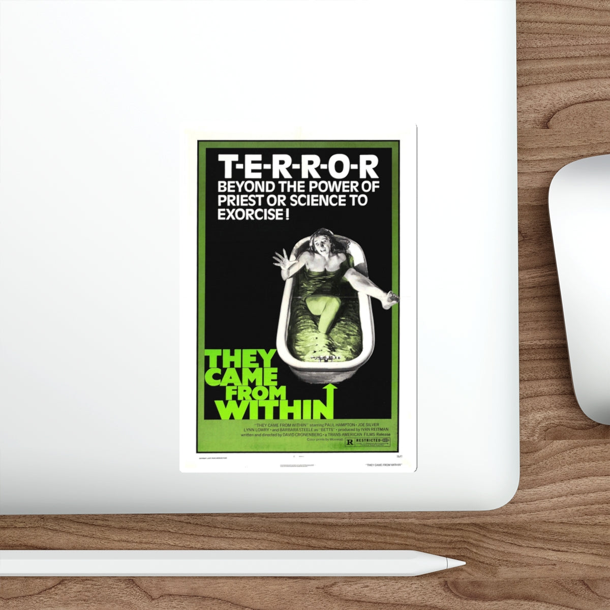 THEY CAME FROM WITHIN (SHIVERS, THE PARASITE MURDERS) 1975 Movie Poster STICKER Vinyl Die-Cut Decal-The Sticker Space