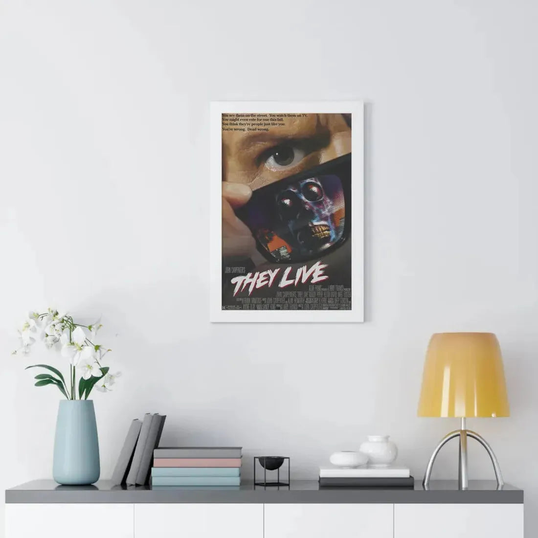 THEY LIVE! 1988 - Framed Movie Poster - The Sticker Space