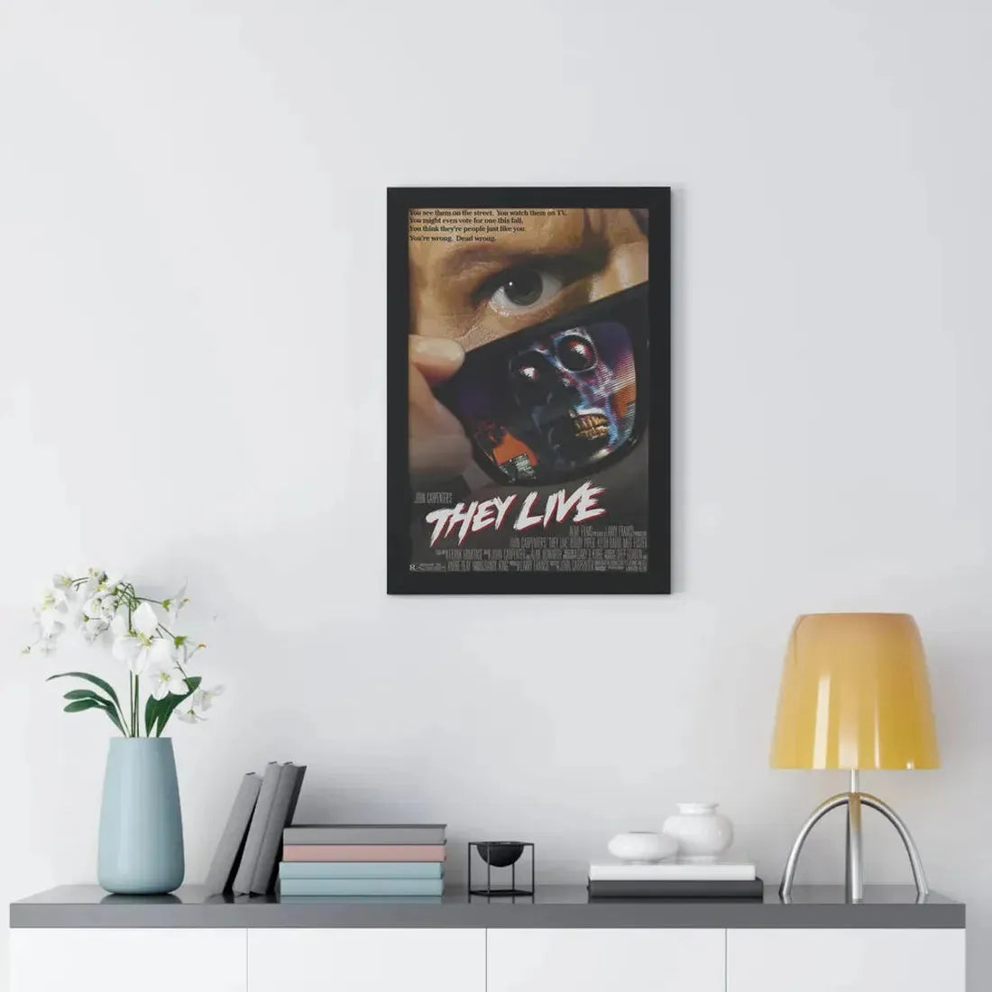 THEY LIVE! 1988 - Framed Movie Poster - The Sticker Space