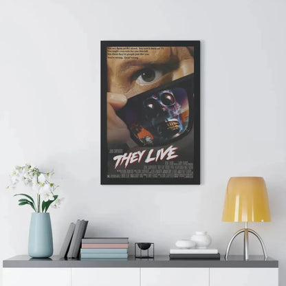 THEY LIVE! 1988 - Framed Movie Poster - The Sticker Space
