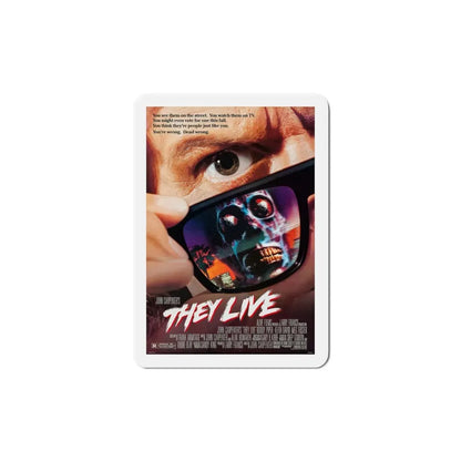 They Live 1988 Movie Poster Refrigerator Magnet 5 Inch - The Sticker Space
