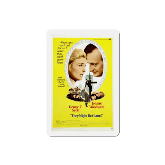 They Might Be Giants 1971 Movie Poster Refrigerator Magnet 2 Inch - The Sticker Space