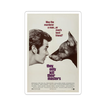 They Only Kill Their Masters 1972 Movie Poster STICKER Vinyl Die-Cut Decal-3 Inch-The Sticker Space