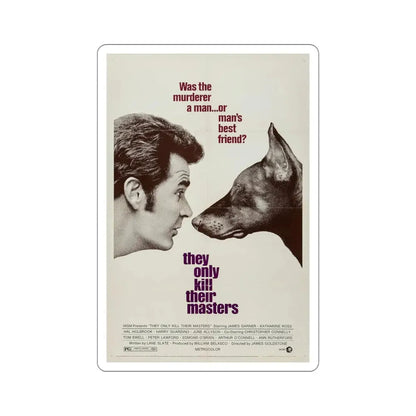 They Only Kill Their Masters 1972 Movie Poster STICKER Vinyl Die-Cut Decal 5 Inch - The Sticker Space