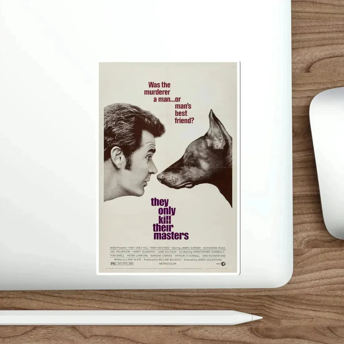 They Only Kill Their Masters 1972 Movie Poster STICKER Vinyl Die-Cut Decal - The Sticker Space