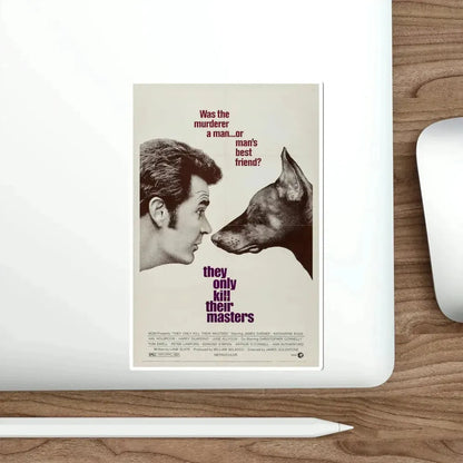 They Only Kill Their Masters 1972 Movie Poster STICKER Vinyl Die-Cut Decal - The Sticker Space