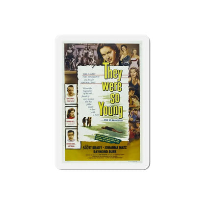 They Were So Young 1955 Movie Poster Refrigerator Magnet 2 Inch - The Sticker Space