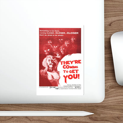 THEY'RE COMING TO GET YOU (ALL THE COLORS OF THE DARK) 1972 Movie Poster STICKER Vinyl Die-Cut Decal-The Sticker Space