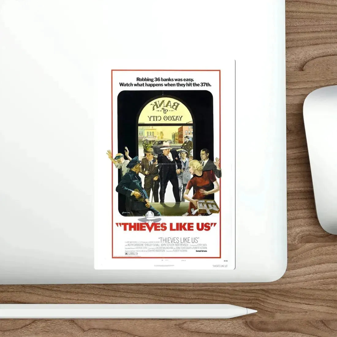 Thieves Like Us 1974 Movie Poster STICKER Vinyl Die-Cut Decal - The Sticker Space