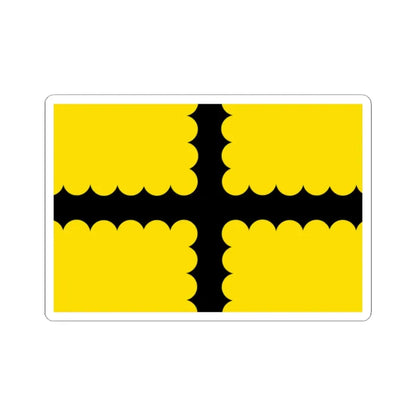 Thimister-Clermont vlag (Belgium) STICKER Vinyl Kiss-Cut Decal 2 Inch White - The Sticker Space