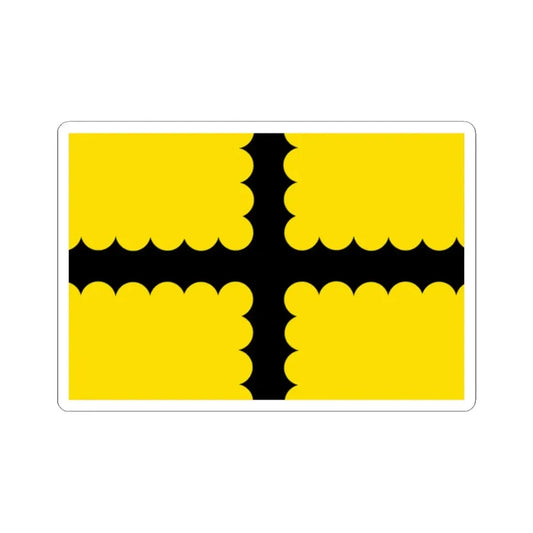 Thimister-Clermont vlag (Belgium) STICKER Vinyl Kiss-Cut Decal 2 Inch White - The Sticker Space