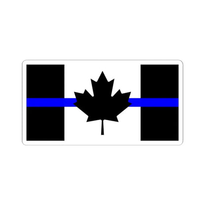 Thin Blue Line Flag Canada (Canada) STICKER Vinyl Kiss-Cut Decal 2 Inch White - The Sticker Space