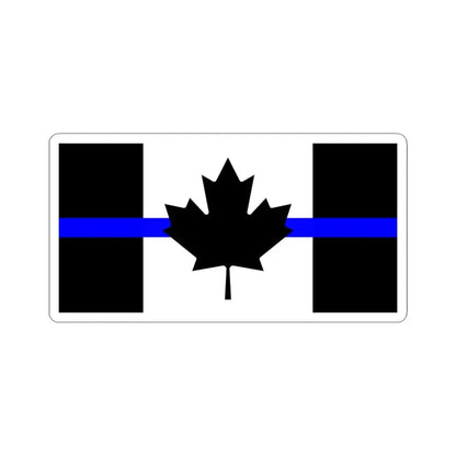 Thin Blue Line Flag Canada (Canada) STICKER Vinyl Kiss-Cut Decal 6 Inch White - The Sticker Space