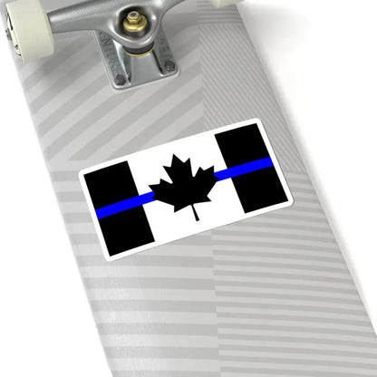 Thin Blue Line Flag Canada (Canada) STICKER Vinyl Kiss-Cut Decal - The Sticker Space