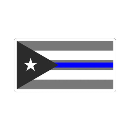 Thin Blue Line Flag Cuba (Cuba) STICKER Vinyl Kiss-Cut Decal 2 Inch White - The Sticker Space
