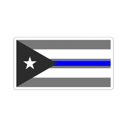 Thin Blue Line Flag Cuba (Cuba) STICKER Vinyl Kiss-Cut Decal 3 Inch White - The Sticker Space