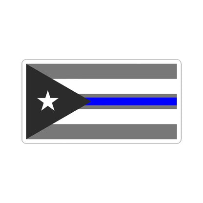 Thin Blue Line Flag Cuba (Cuba) STICKER Vinyl Kiss-Cut Decal 6 Inch White - The Sticker Space