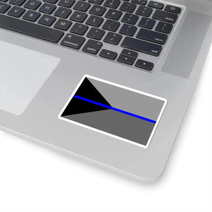 Thin Blue Line Flag Czech Republic (Czech Republic) STICKER Vinyl Kiss-Cut Decal - The Sticker Space