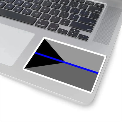 Thin Blue Line Flag Czech Republic (Czech Republic) STICKER Vinyl Kiss-Cut Decal - The Sticker Space