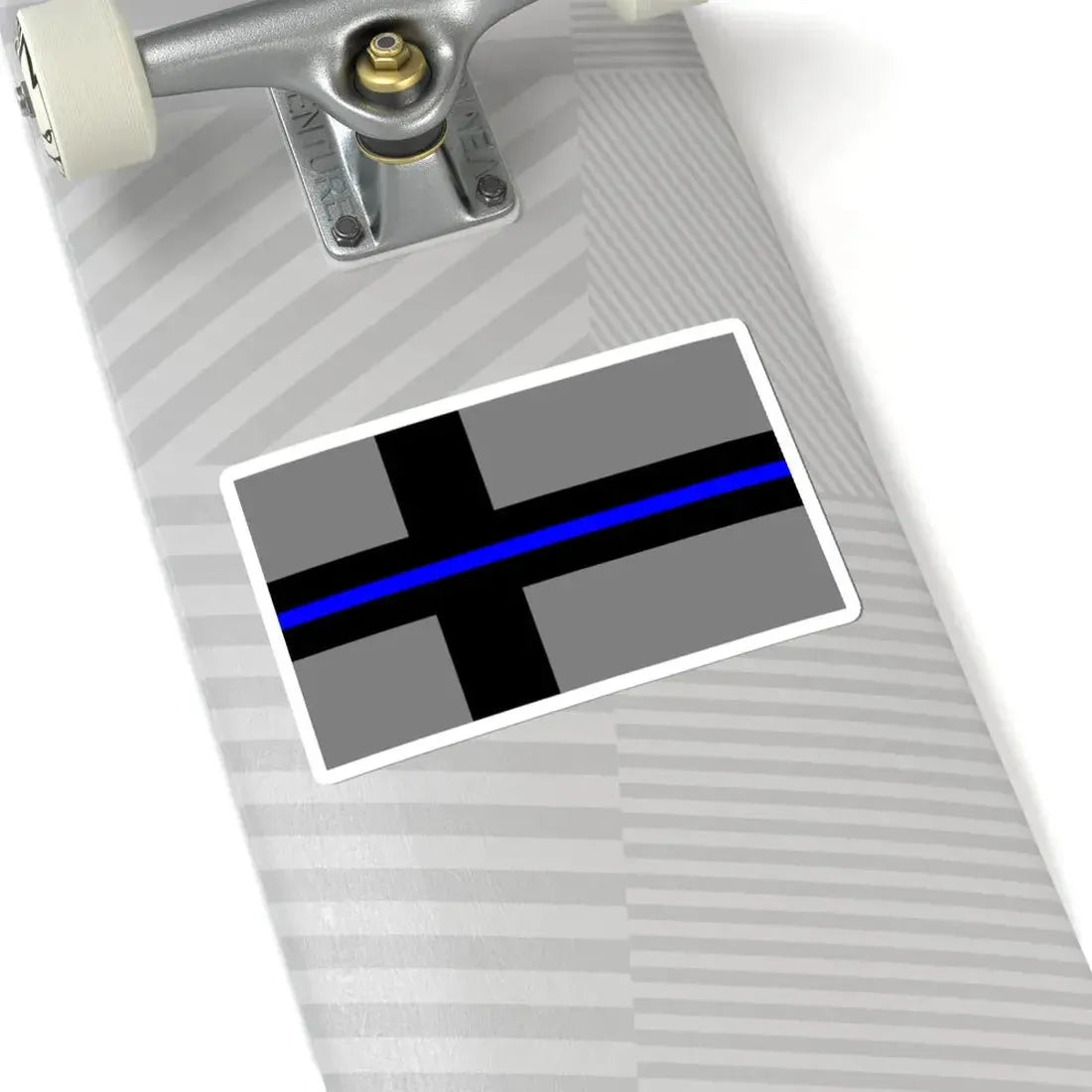Thin Blue Line Flag Finland (Finland) STICKER Vinyl Kiss-Cut Decal - The Sticker Space