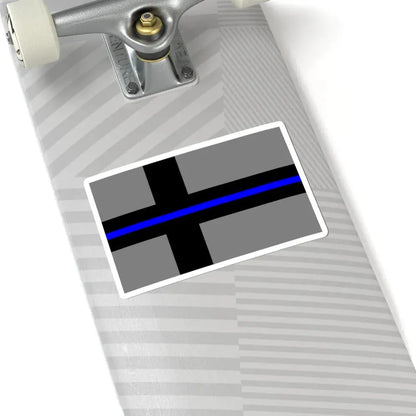 Thin Blue Line Flag Finland (Finland) STICKER Vinyl Kiss-Cut Decal - The Sticker Space