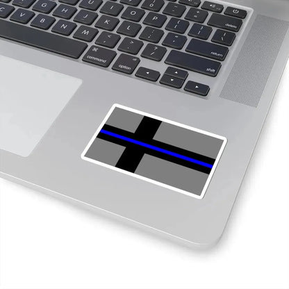 Thin Blue Line Flag Finland (Finland) STICKER Vinyl Kiss-Cut Decal - The Sticker Space