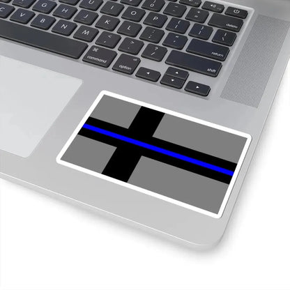 Thin Blue Line Flag Finland (Finland) STICKER Vinyl Kiss-Cut Decal - The Sticker Space