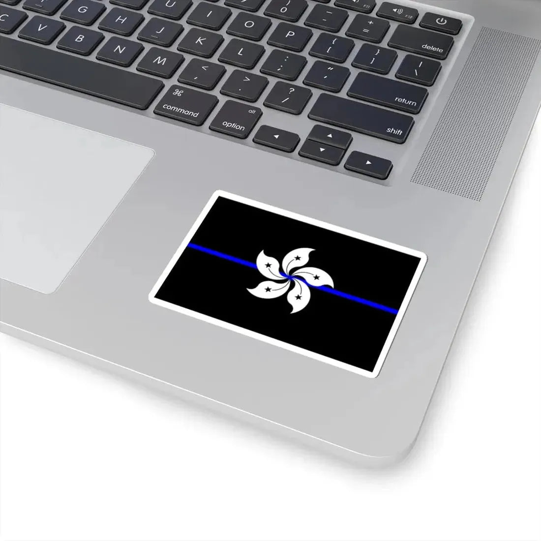 Thin Blue Line Flag Hong Kong (China) STICKER Vinyl Kiss-Cut Decal - The Sticker Space