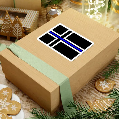 Thin Blue Line Flag Iceland (Iceland) STICKER Vinyl Kiss-Cut Decal - The Sticker Space