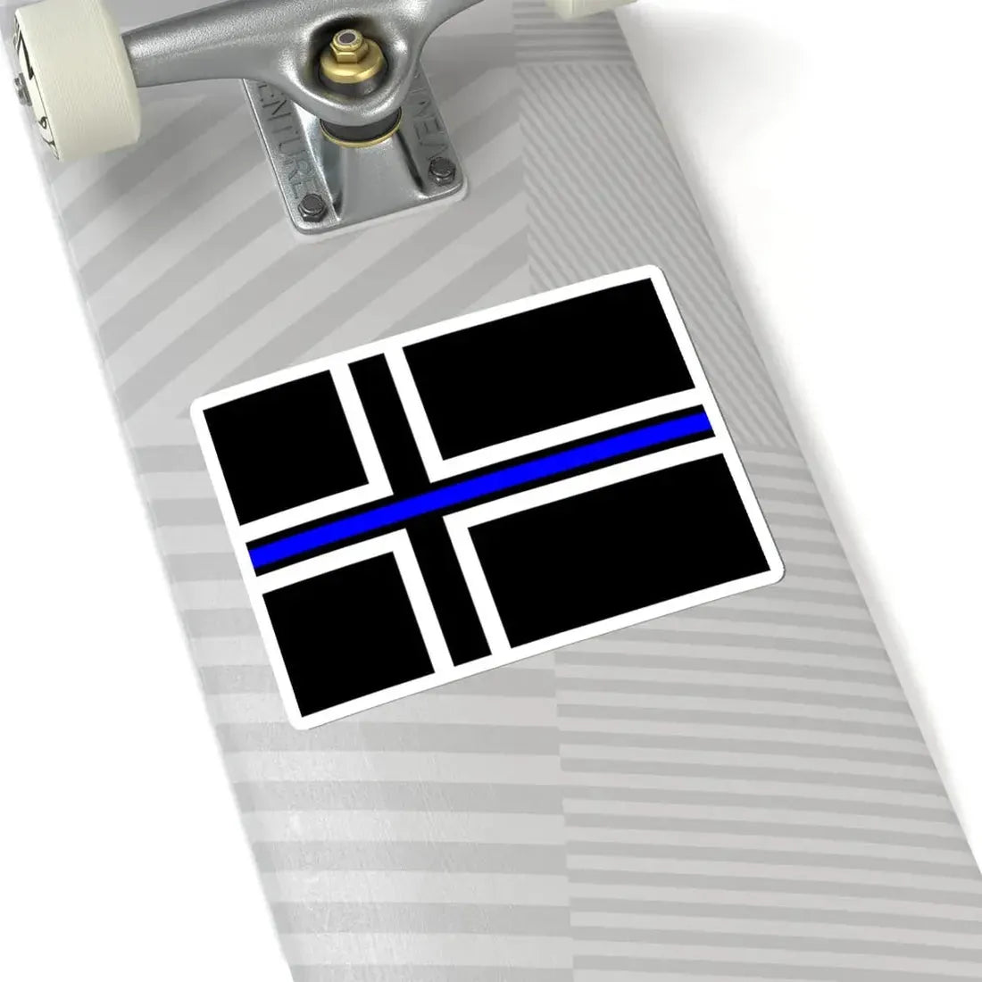 Thin Blue Line Flag Iceland (Iceland) STICKER Vinyl Kiss-Cut Decal - The Sticker Space