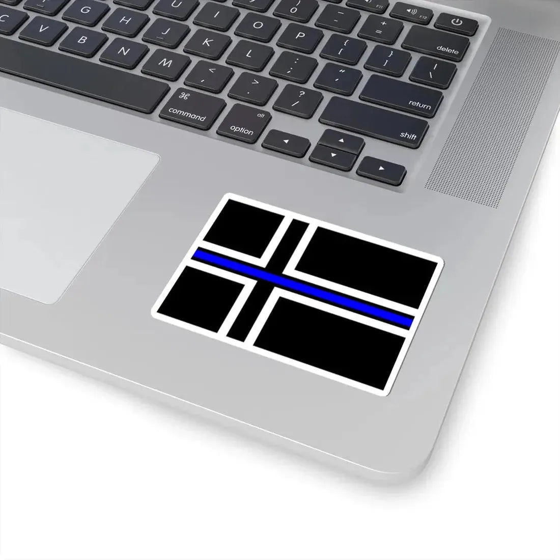 Thin Blue Line Flag Iceland (Iceland) STICKER Vinyl Kiss-Cut Decal - The Sticker Space
