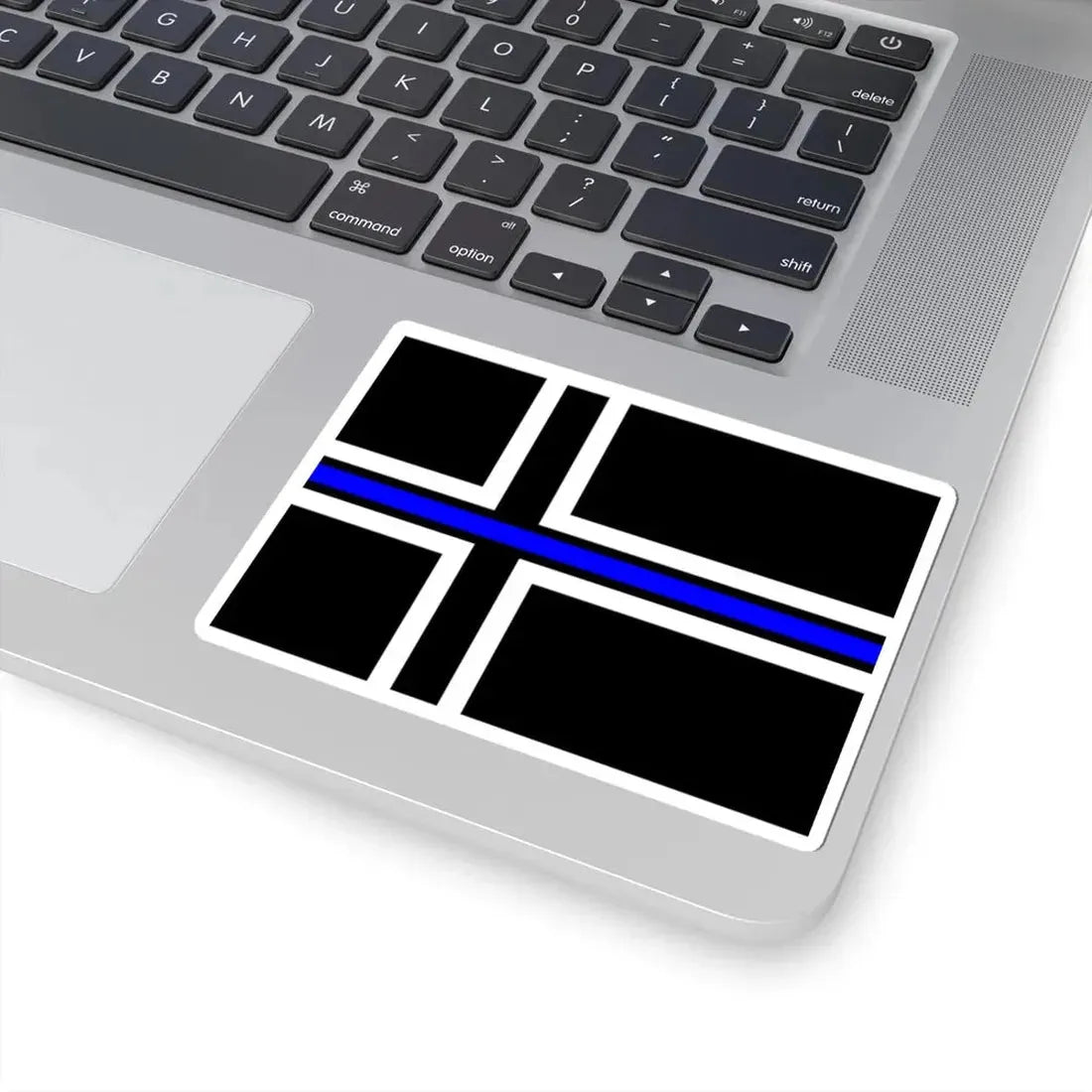 Thin Blue Line Flag Iceland (Iceland) STICKER Vinyl Kiss-Cut Decal - The Sticker Space