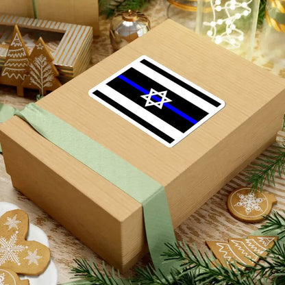 Thin Blue Line Flag Israel (Israel) STICKER Vinyl Kiss-Cut Decal - The Sticker Space