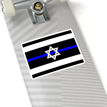 Thin Blue Line Flag Israel (Israel) STICKER Vinyl Kiss-Cut Decal - The Sticker Space