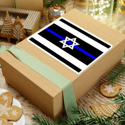 Thin Blue Line Flag Israel (Israel) STICKER Vinyl Kiss-Cut Decal - The Sticker Space