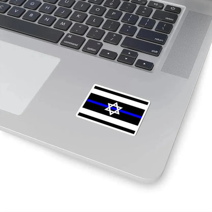 Thin Blue Line Flag Israel (Israel) STICKER Vinyl Kiss-Cut Decal - The Sticker Space