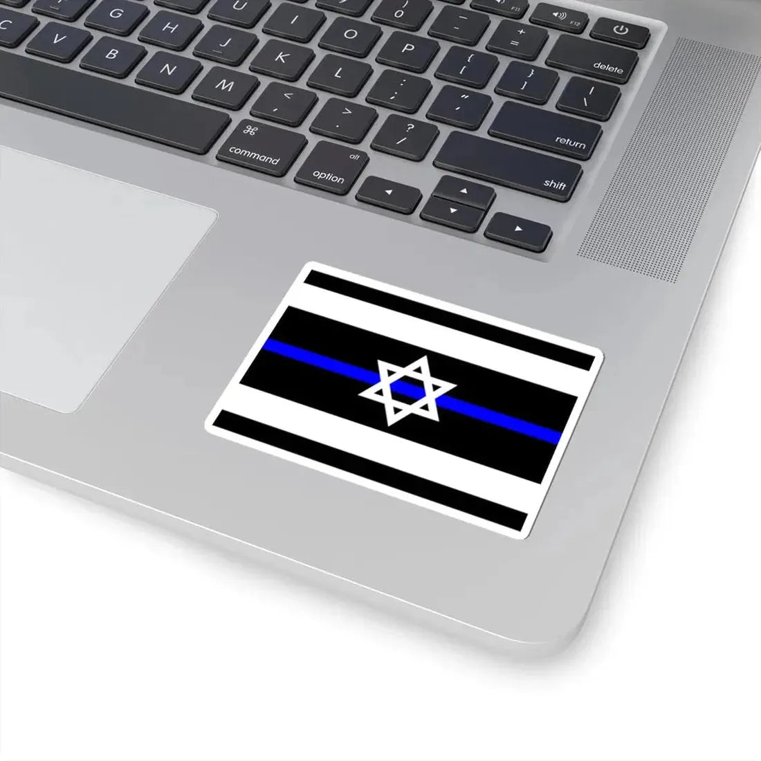 Thin Blue Line Flag Israel (Israel) STICKER Vinyl Kiss-Cut Decal - The Sticker Space