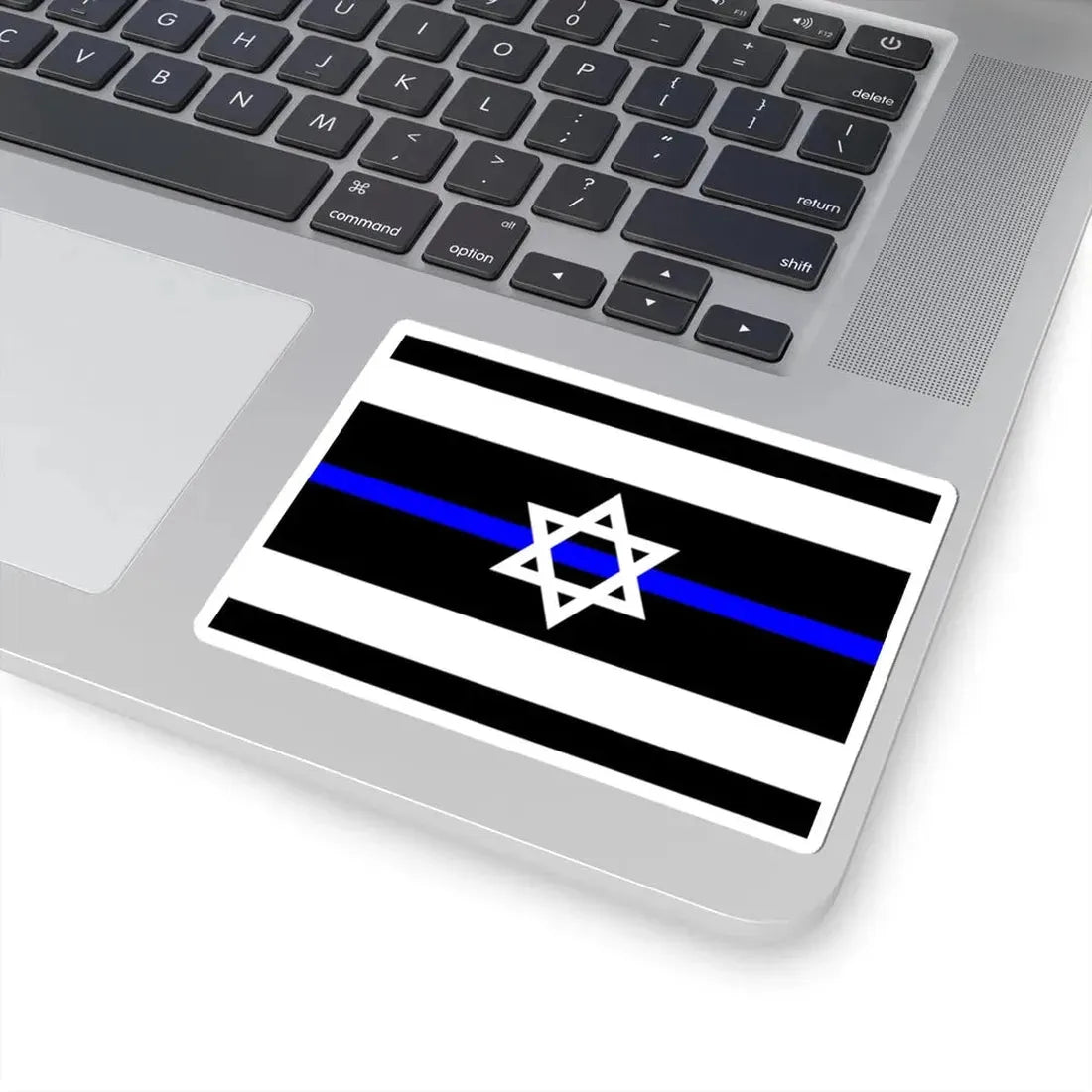 Thin Blue Line Flag Israel (Israel) STICKER Vinyl Kiss-Cut Decal - The Sticker Space