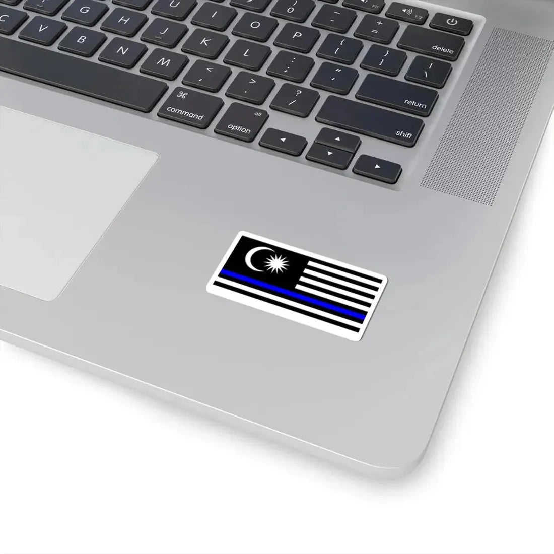 Thin Blue Line Flag Malaysia (Malaysia) STICKER Vinyl Kiss-Cut Decal - The Sticker Space