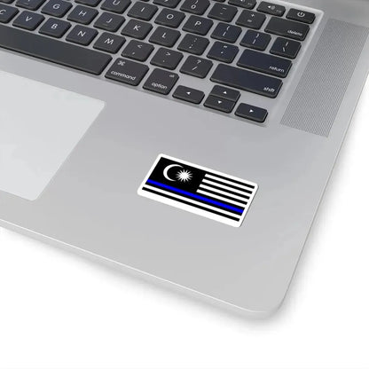 Thin Blue Line Flag Malaysia (Malaysia) STICKER Vinyl Kiss-Cut Decal - The Sticker Space