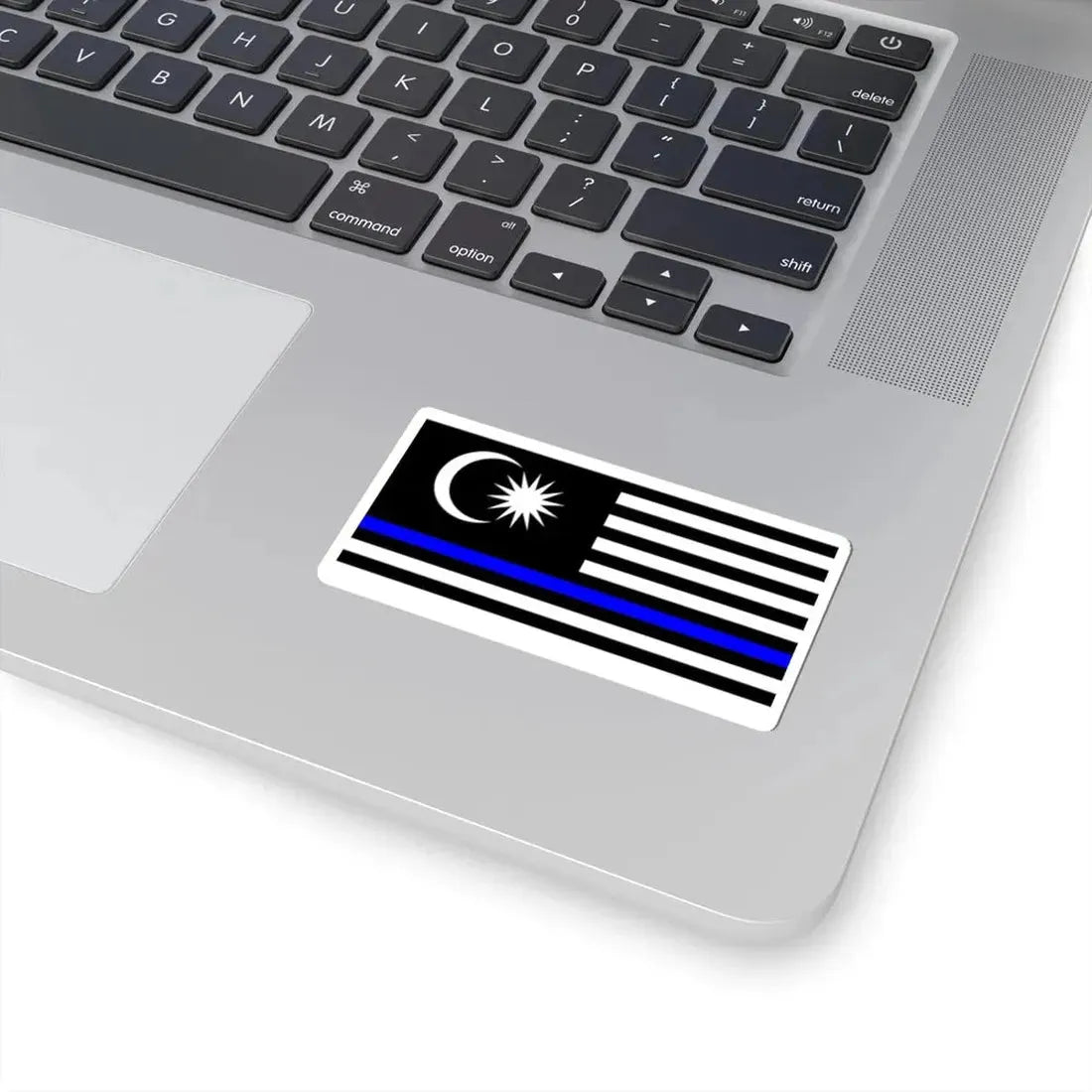 Thin Blue Line Flag Malaysia (Malaysia) STICKER Vinyl Kiss-Cut Decal - The Sticker Space