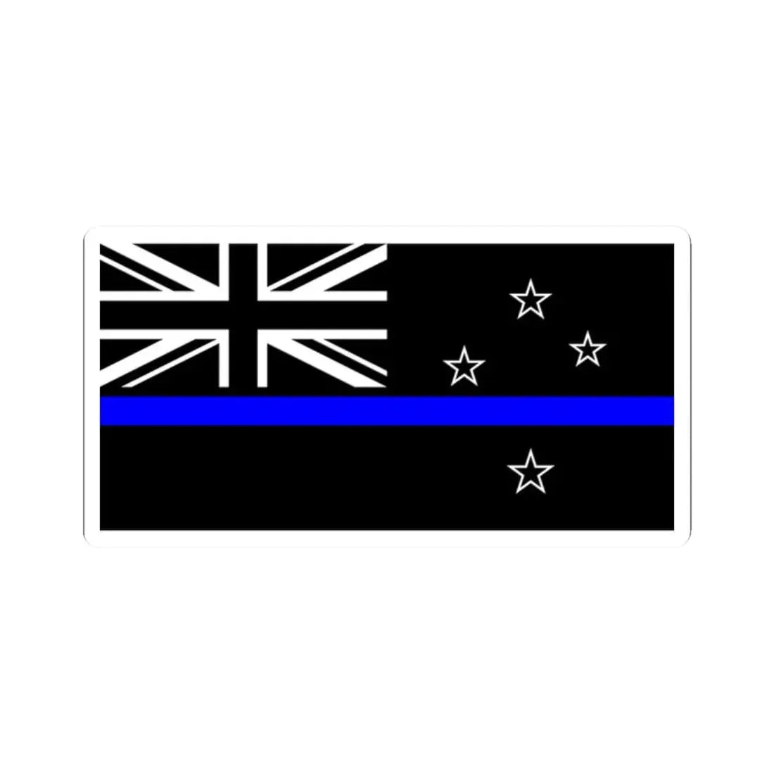 Thin Blue Line Flag New Zealand (New Zealand) STICKER Vinyl Kiss-Cut Decal 2 Inch White - The Sticker Space